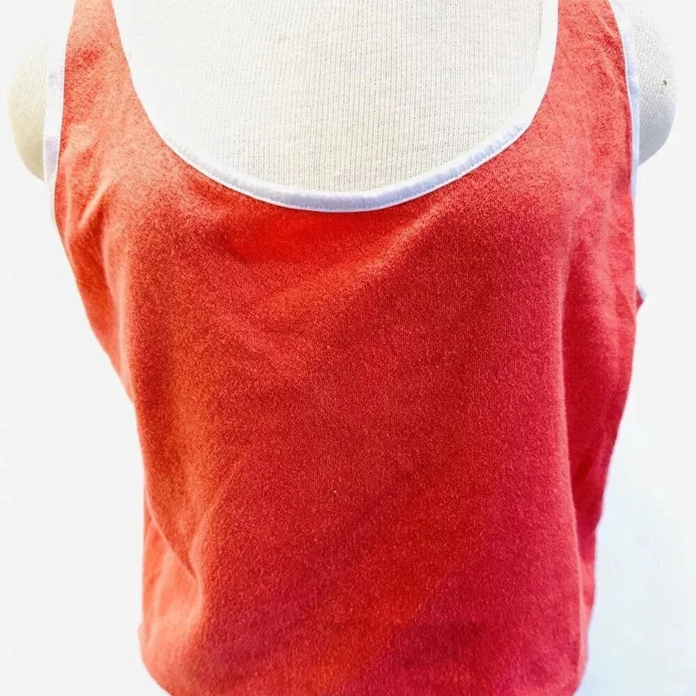 NWT SO GOODS FOR LIFE Juniors Sleeveless Pullover Cropped Orange Tank Top Sz XL - Picture 3 of 11